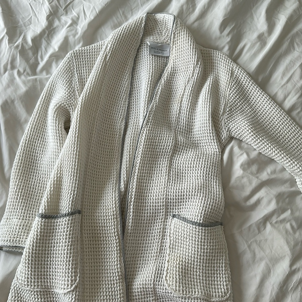 boll & branch women’s waffle robe